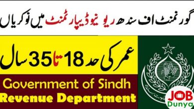 Latest govt jobs Finance Departmen of Sindh