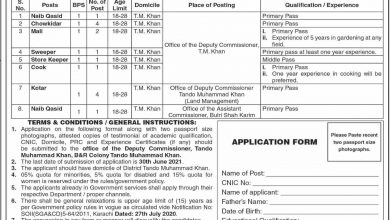 Latest govt jobs Office of The Deputy Commissioner