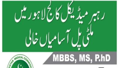 Latest govt jobs Lahore Medical Dental College