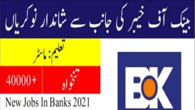 Bank of khyber jobs 2021 online apply