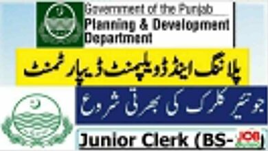 Govt jobs Planning and Development Department