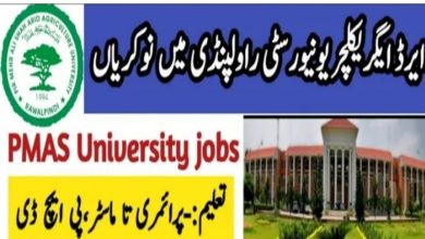 Arid University Jobs 2021