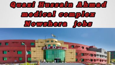 Qazi Hussain Ahmad Medical Complex Nowshera jobs 2021