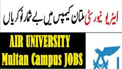 Air University Multan Campus Jobs 2021