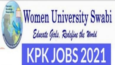 Women University Swabi Jobs 2021 Application Form