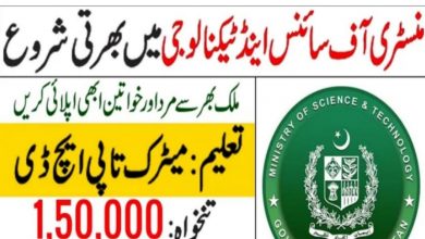 Ministry of Science and Technology MOST Jobs 2022 Application Form