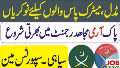 Join Pak Army Mujahid Regiment Jobs 2021 as Sipahi