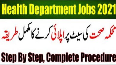 Health Department Islamabad Jobs 2022 Application Form