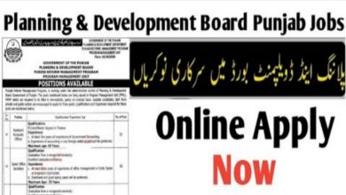 Planning and Development Department KPK Jobs 2022