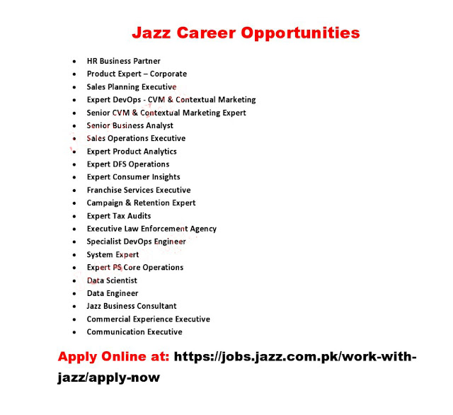 Jazz Jobs 2021 December Recruitment – Online Applications