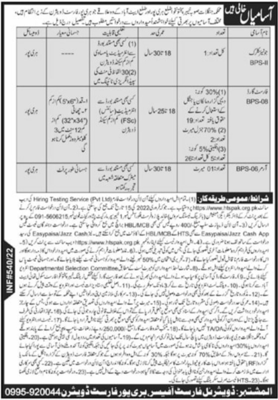 Haripur Forest Division Jobs 2022 Download Application Form