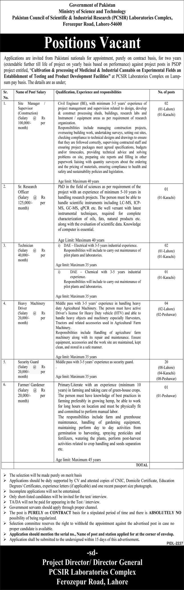 Ministry of Science and Technology MOST Jobs 2022