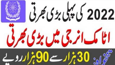 Pakistan Atomic Energy Jobs 2022 Online Application