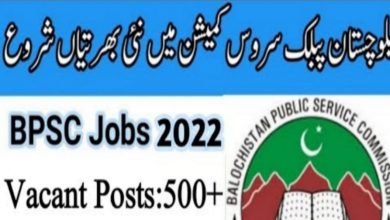 BPSC Coming Jobs 2022 – www.bpsc.gob.pk