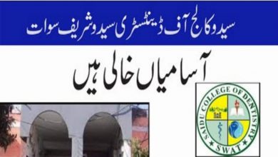 Saidu Medical College Swat Jobs 2022