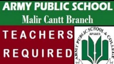 Jobs for Teachers in Army Public School and College Malir Cantt