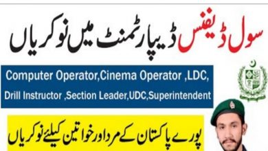 Ministry of Interior Jobs 2022 Directorate General Civil Defence