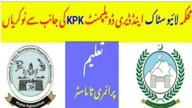 Livestock & Dairy Development Department KPK Jobs 2022 Last Date Extended