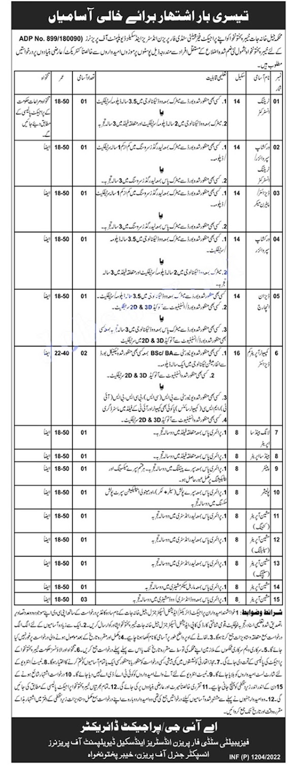 Prison Department KPK Jobs