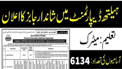 Junior Technician Jobs 2022 in Health Department Punjab