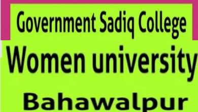 Govt Sadiq College Women University Bahawalpur Jobs 2022