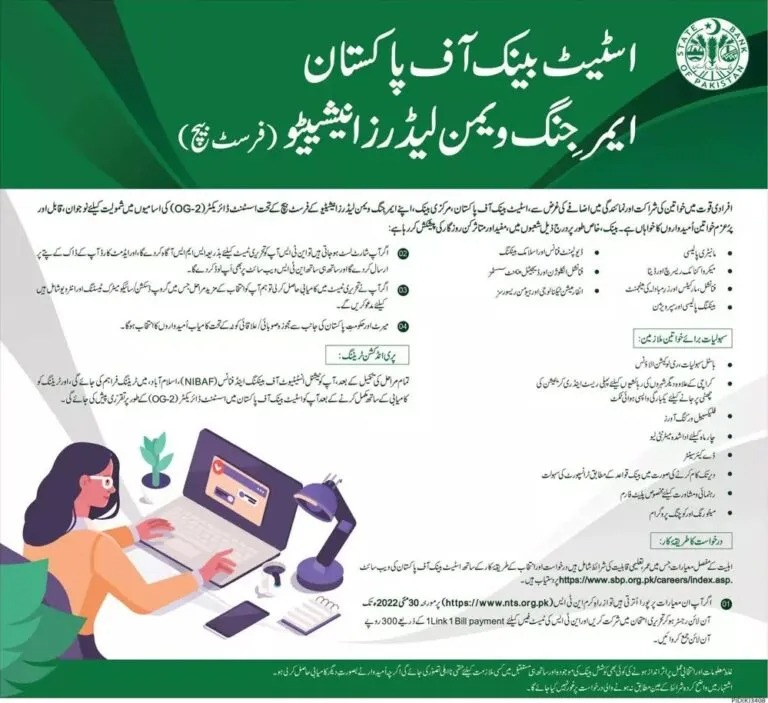 SBP Emerging Women Leaders Initiative Program 1st Batch via NTS