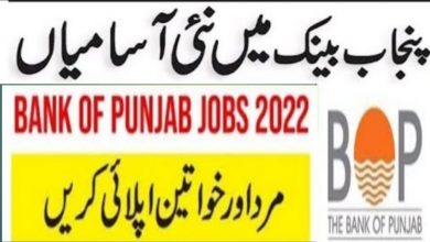 Bank of Punjab BOP Jobs 2022 – Fill Online Form at www.bop.com.pk