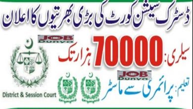 District and Session Courts Jhelum Jobs 2022 via CTS | www.ctspak.com