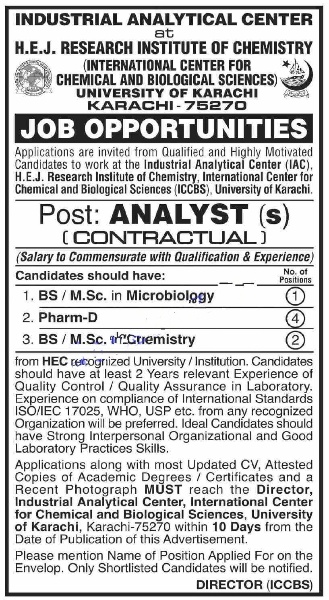 University of Karachi UOK Jobs 2022