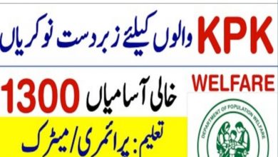 Population Welfare Department KPK Jobs 2022 Latest Recruitment