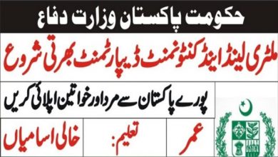 Military Lands and Cantonments Department Rawalpindi Jobs 2022