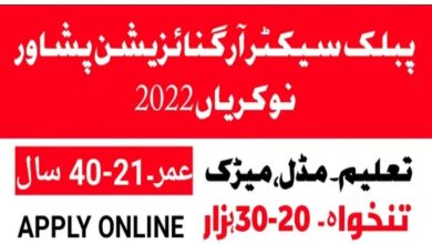 PO Box 652 GPO Peshawar Government Jobs 2022