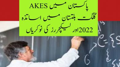 Teachers and Lecturers Jobs 2022 in Gilgit Baltistan at AKES Pakistan