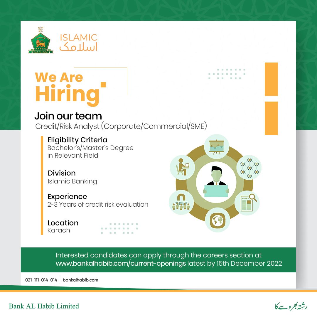 Bank Al Habib Jobs 2022 | Latest BAHL Careers 2022