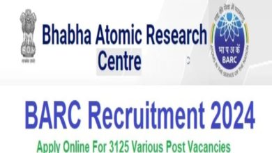 BARC Recruitment 2024 Apply Online For 3125 Various Post Vacancies, @www.barc.gov.in