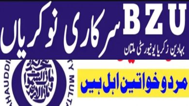 BZU Multan Jobs 2024 | Bahauddin Zakariya University Online Apply