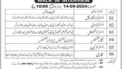 EEF Poly Technic Institute Haripur Jobs 2024 For Instructors