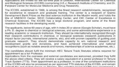 Job Vacancy At ICCBS University Of Karachi