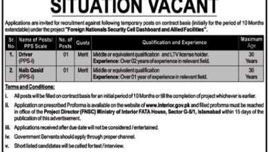 Latest Ministry Of Interior Islamabad Jobs 2024