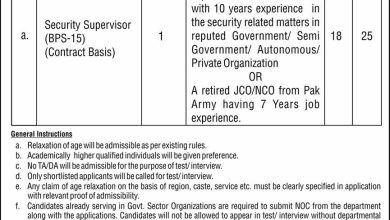 Security Supervisor Job At Government Organization