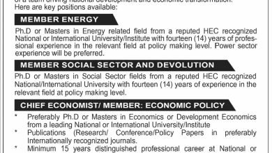 Ministry Of Planning Development & Special Initiatives Jobs