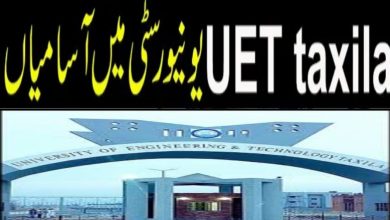 Visiting Faculty Job At UET Taxila